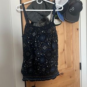 dressy paisley tank top
